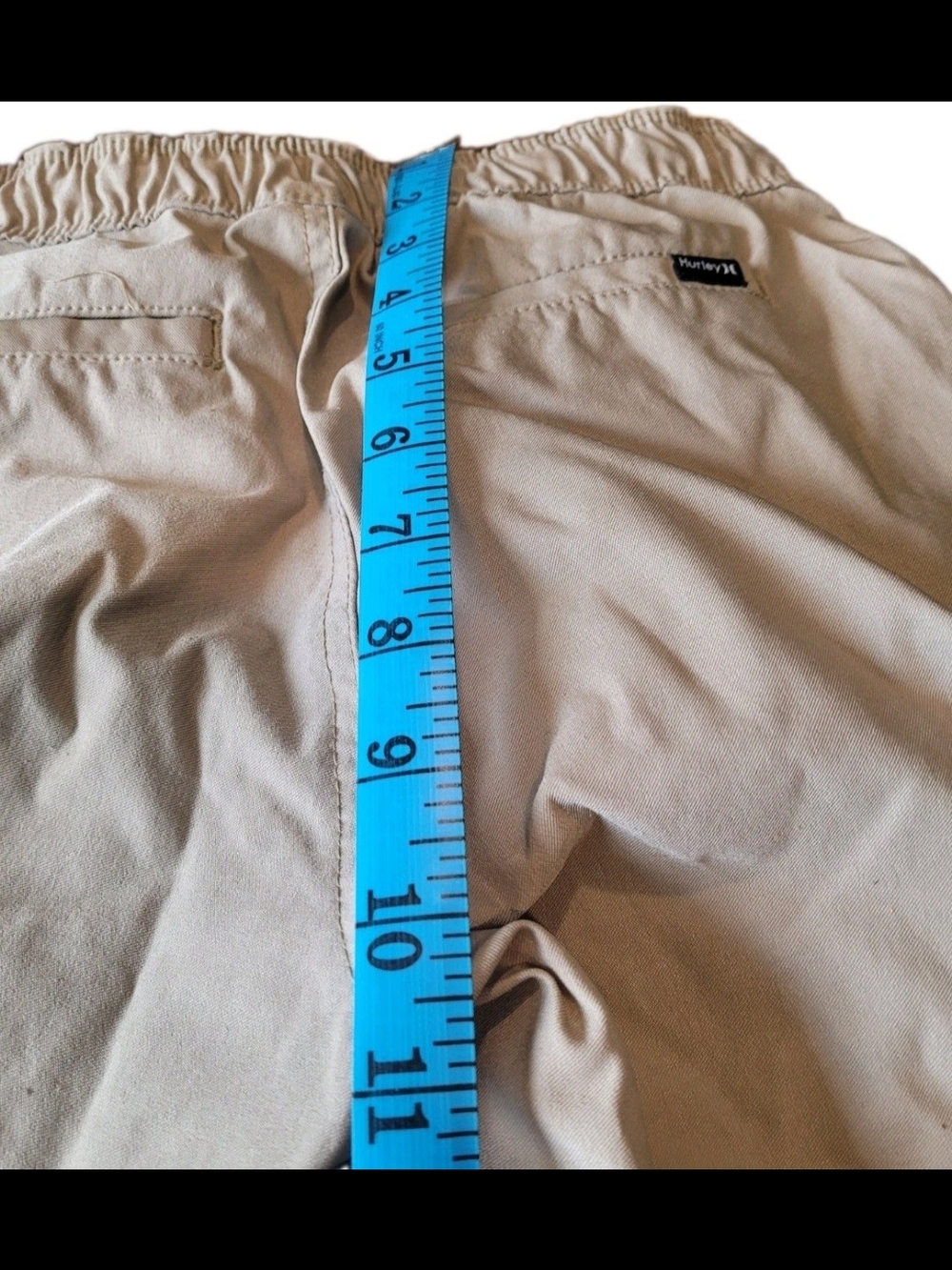 Hurley Boys M 7/8 Khaki Tan Pull On Jogger Pants Nylon Stretch Like New - Picture 10 of 11